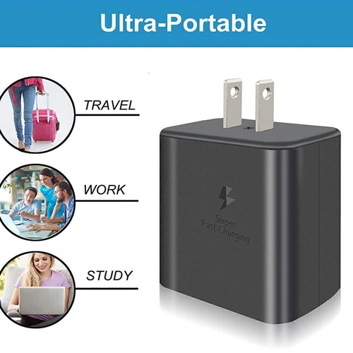 45w Type USB-C Super Fast Wall Charger +6FT Cable For Samsung Galaxy S23 S22 S21 image 6
