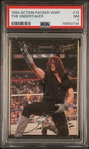 1994 Action Packed WWF #12 Undertaker - PSA 7 - Low Pop - Picture 1 of 2