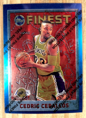 1995-96 TOPPS FINEST CEDRIC CEBALLOS W/PEEL CARD#35 NM-MT SUNS LAKERS PISTONS