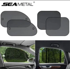 4PCS Car Side Rear Window Screen Mesh Sun Shade Cover