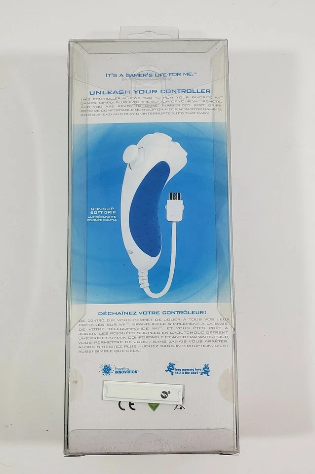 NEW Intec Wired Nunchuck Soft Grip Controller For Wii White  - Image 2 of 3