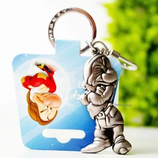 Disney Grumpy Keychain Snow White & the Seven Dwarfs Pewter Metal Figurine New