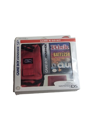 Game Boy Advance SP / Nintendo DS Game N Go Kit With Case & Risk/Battleship/Clue