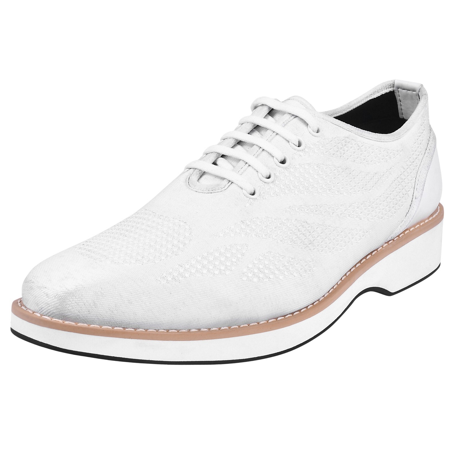 LIBERTYZENO Mens Textile $ Suede Print Lace up Designer Formal Casual Shoes