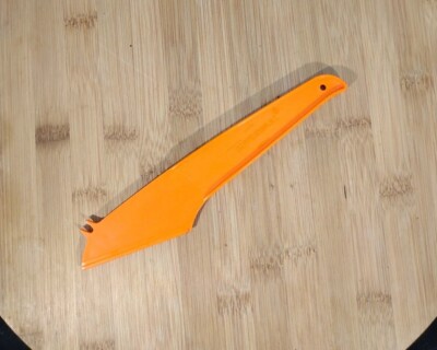 Vintage Tupperware Cheese Knife Slicer Fork Server Spread Gadget 1223 Orange EUC