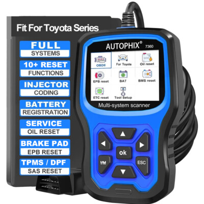 For Ford Toyota All Service Fault Scanner Code Reader Reset OBD2 Diagnostic Tool