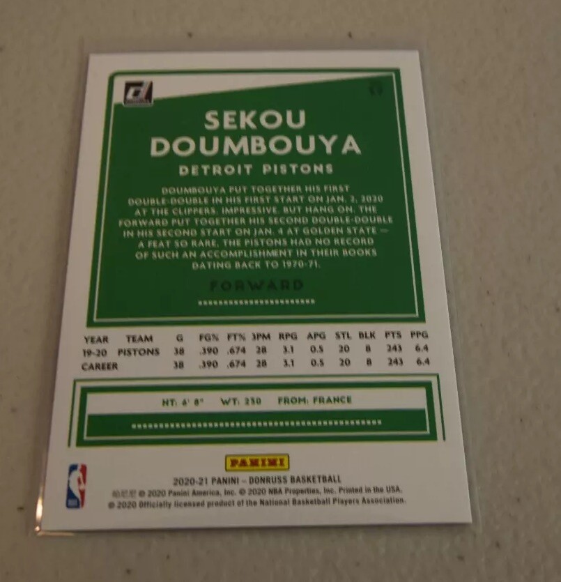 2020-21 Donruss Choice Red #39 Sekou Doumbouya /99 | eBay