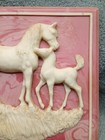 Vintage Inoclay Wall Decor Arabian Horses Mare And Foal — photo 3