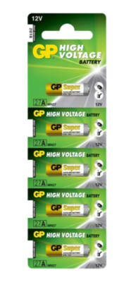 5 GP 27A A27 MN27 12v Batteries.