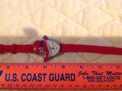 Ladies Red Hat Society Watch 8” New Battery Inspected By  display picture 2