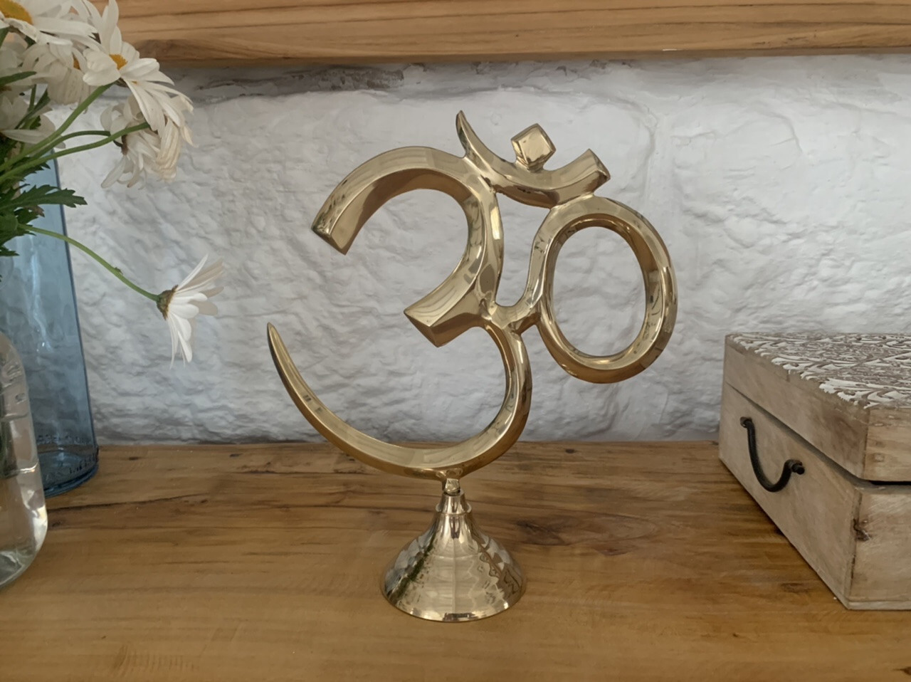 Support de méditation Ohm 25cm x 22cm rigide avec découpe laser de précision - 3