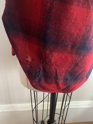 Camicia vintage Pendleton Board rossa nera a quadretti taglia 15 1/2 - Foto 4 di 7