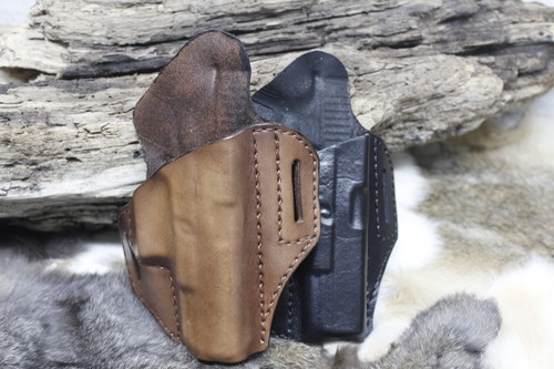 Fondina in pelle adatta a Sig Sauer P320 X-Carry 3,9 pollici OWB - Foto 4 di 10