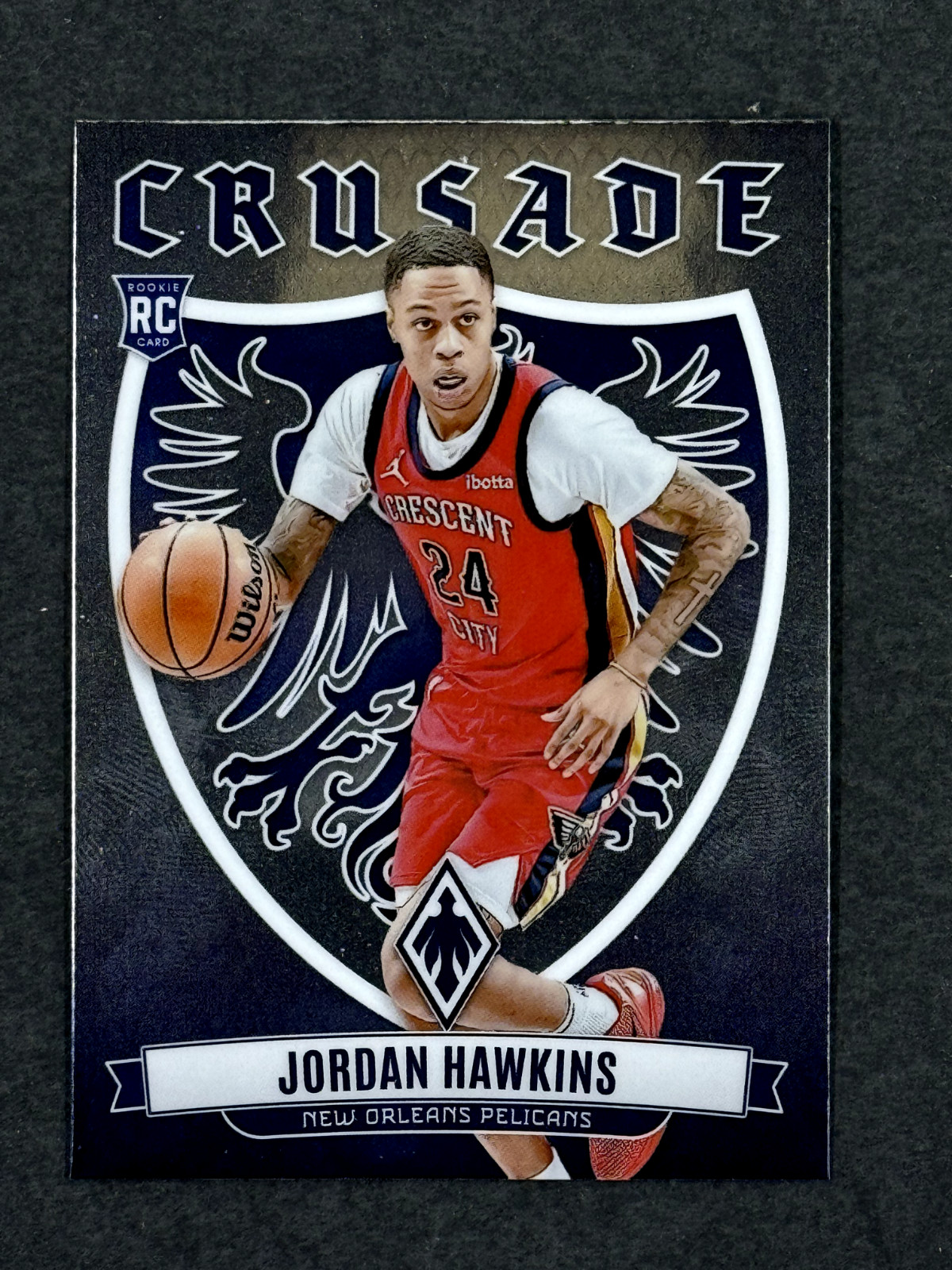 JORDAN HAWKINS RC ROOKIE CRUSADE INSERT #7 PANINI NBA PHOENIX 2023/24