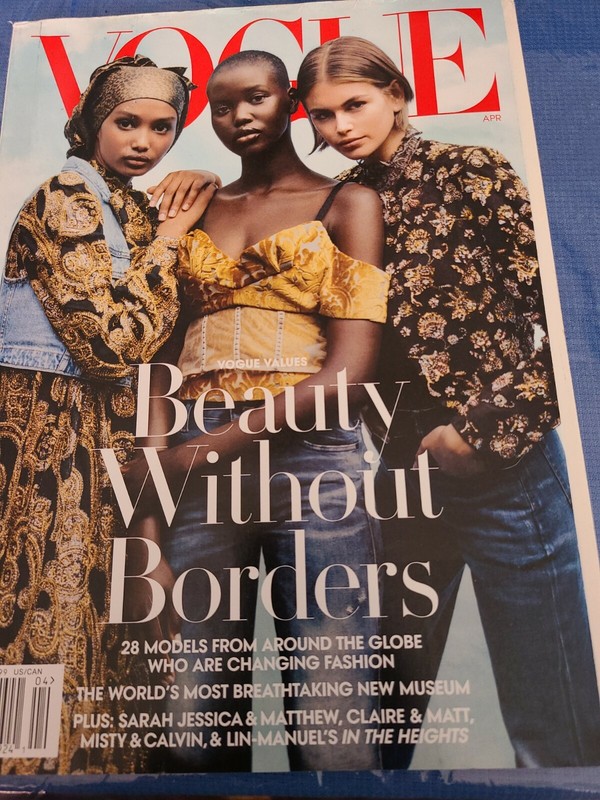Vogue magazine April 2020, Beauty without Borders