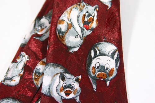 Novelty Renaissance HAND MADE Pigs Neck Tie 60" 029 - Picture 5 of 7