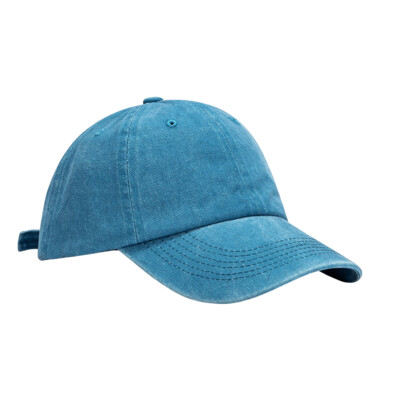 Retro Baseballkappe Abgenutzt Gewaschene Baumwolle Verstellbar Cap Herren Damen