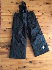 BOYS 4 SMALL BLACK ROTHSCHILD SNOW SKI BIB PANTS