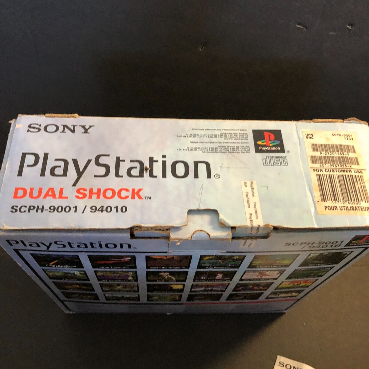 Sony PlayStation 1 PS1 Dual Shock 90s Original BOX ONLY NO Sony PlayStation 1 PS1 Dual Shock 90s Original BOX ONLY NO