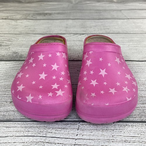 Unbranded Stars Mule Clogs Women Size 9 Slip On Light Weight Comfort Shoes Pink - Picture 6 of 10