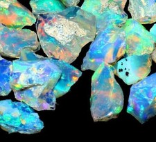 Black Friday Jumbo Mutli Fire Play Of Color Multi Ethiopian Opal rough lot MB201
