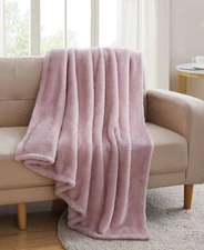 Vcny Home High Pile Plush Throw, 50X60
