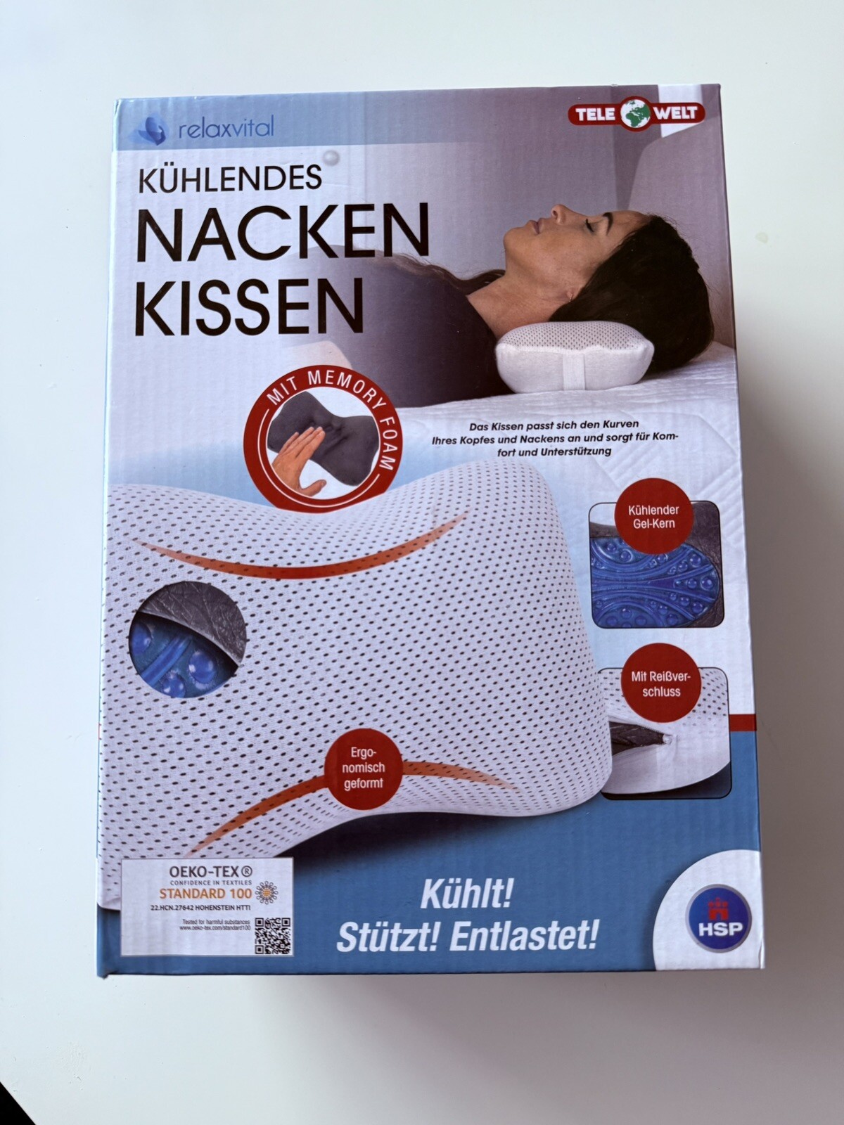 Nackenkissen Memory Foam Ergonomisch Geformtes Kissen Nacken