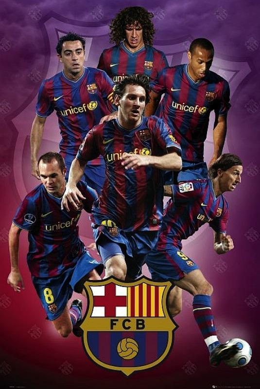 Barcelona Players 2007-08 - Maxi Poster 61 x 91.5 cm new and sealed