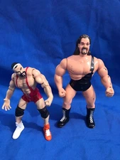 Lot of 2 WWC Action Figures RICK STEINER DOG FACED GREMLIN MARVEL THE GIANT OSFT
