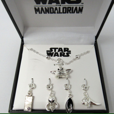 Mandalorian Pendant Necklace, Star Wars Jewelry Christmas Gift Grogu Baby Yoda