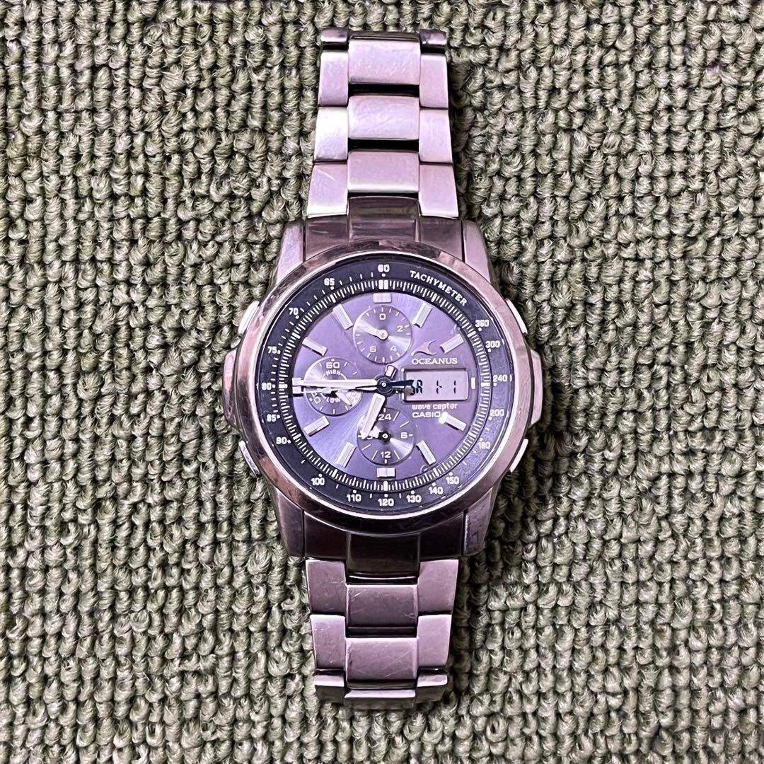 USED Excellent] CASIO OCEANUS OCW-500TDJ Silver/Blue Men's