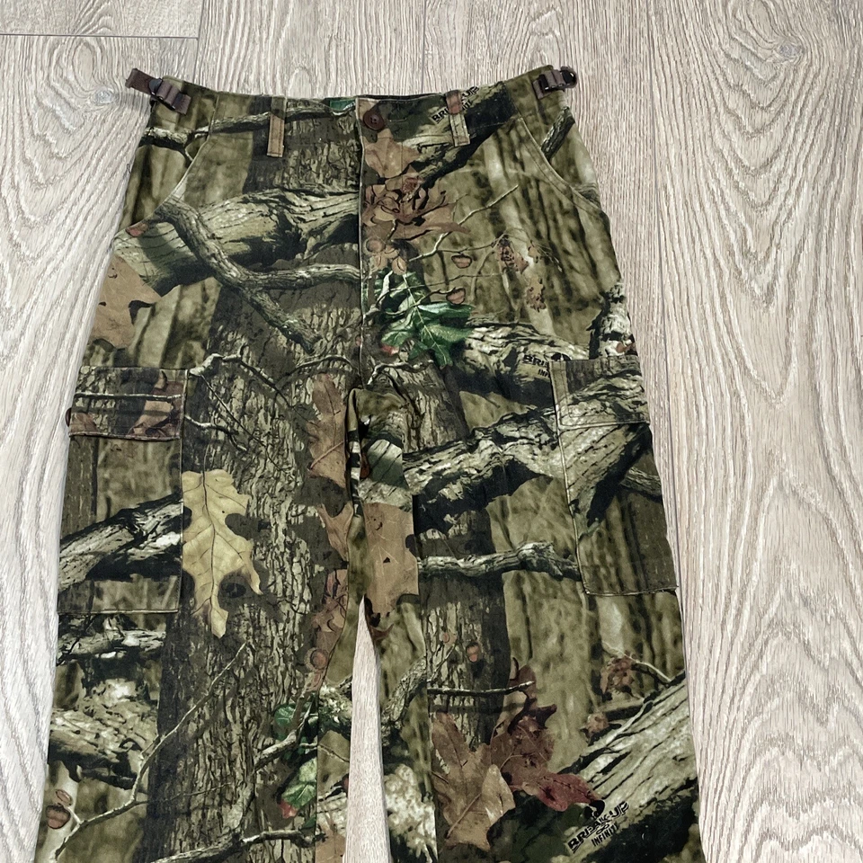 Cabela's Break Up Infinity Camo Cargo Pants Kids 16 Red Outdoor Hunting 28x29 - Image 2 of 4