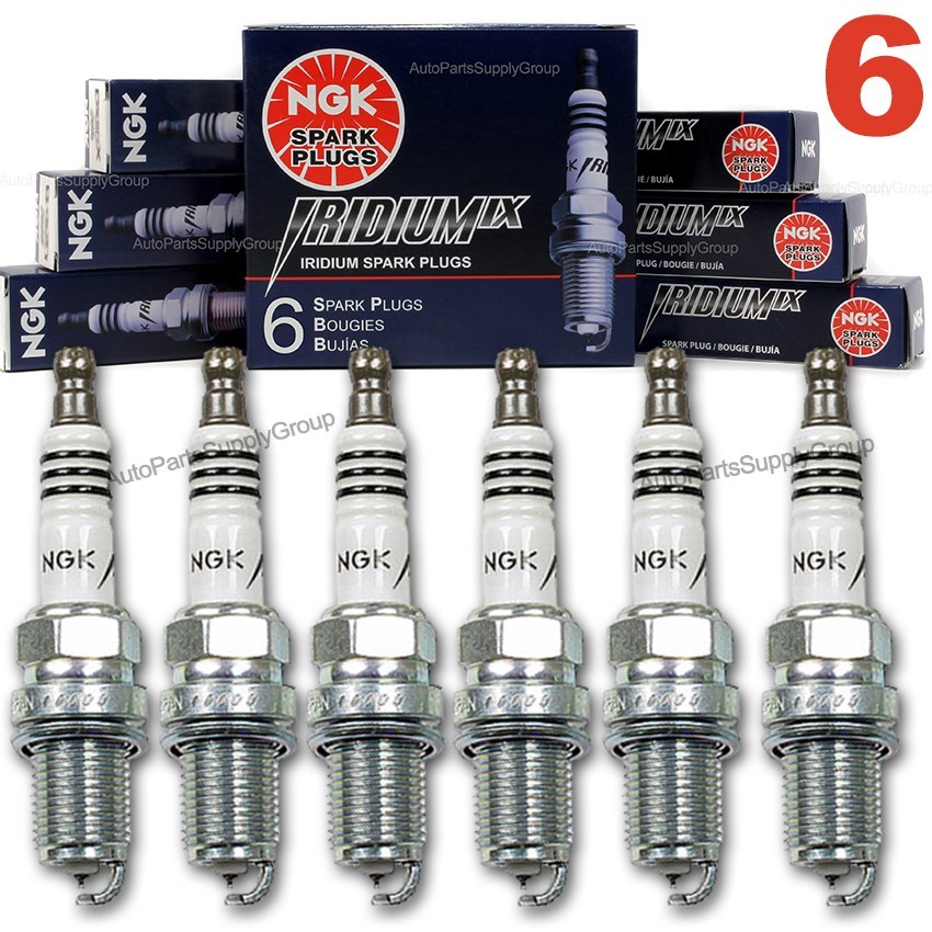 6pc-NGK Iridium IX Spark Plug Set BKR5EIX Power  Mileage JAPAN Gapped Genuine 