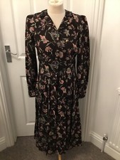 DROOPY & BROWNS VINTAGE FLORAL DRESS.  SIZE: UK 14.