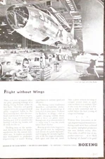 Original 1944 Boeing “Flight without Wings”, B-17, WW2