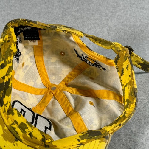 Joe Gibbs Racing Adult Hat Cap Number 18 Yellow Camouflage Kurt Busch Strap Back - Picture 7 of 8