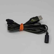 Original Xbox 7' Black Controller Extension Breakaway Cable Cord TESTED