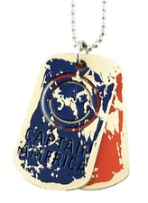 Captain America Logo Necklace Pendant Dog Tag W/Gift Bag