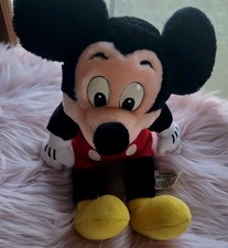 VINTAGE Plush Mickey Mouse Disneyland Walt Disney World Stuffed Animal 14" 1980'