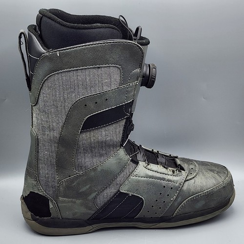 Ride Snowboards Anthem Boa Coiler Snowboard Boots Gray Black Size 11.5 - Picture 8 of 19