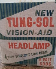 5 Vintage Nos Tung-sol Vision Aid Headlamp 6 Volt 6006