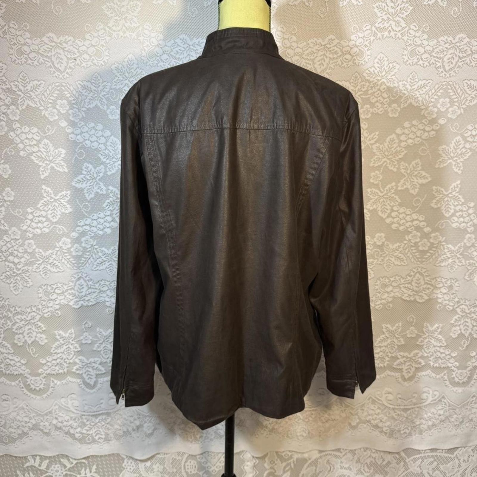 Chocolate brown light jacket! - image 4