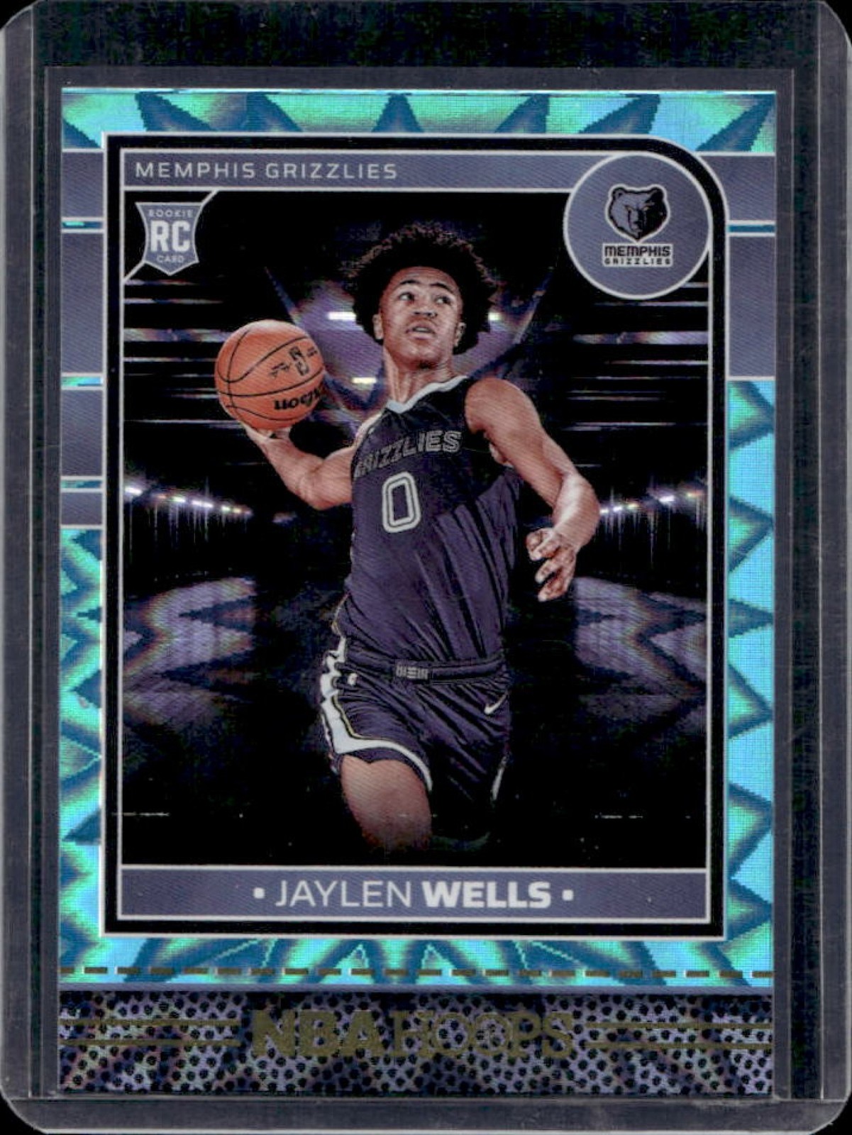 2024-25 Panini Hoops Jaylen Wells RC Teal Explosion Rookie #269 Grizzlies