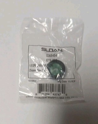 Sloan ETF-852 035454 Multi-Laminar Spray Head 1.0 gpm Male Thread Chrome Plate 
