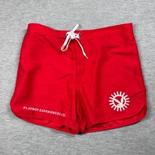 Playboy Shorts Mens M Red Experiences Ltd Graphic PacSun Collaboration Swim Trun