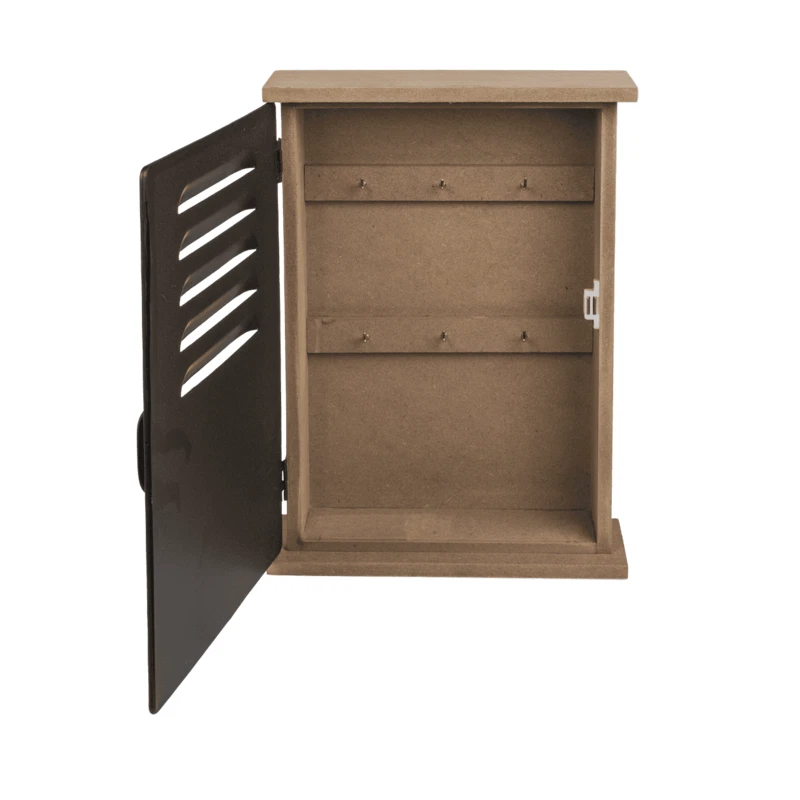 Boîte à clés - Métal - Noir - Industriel - Déco - A suspendre - 6 crochets - 27, - Photo 3/4