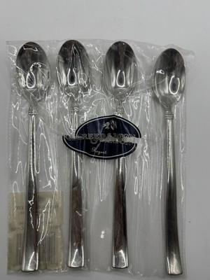 Reed & Barton REGENT Ice Tea Spoon Set 4 Flatware 7 1/2  Discontinued