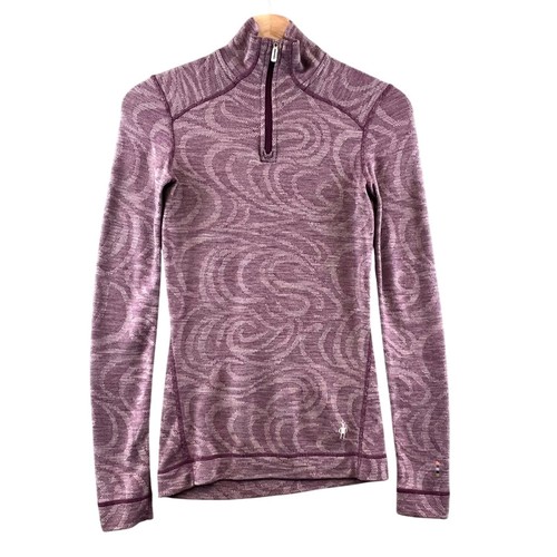 Smartwool Merino 250 Base Layer - Femme XS - Violet - Pull Col Roulé