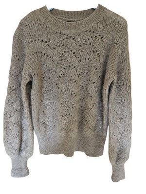 Marie Philippe Mohair Mischung Pullover Damen Strickpullover Lochmuster Gr. L ''
