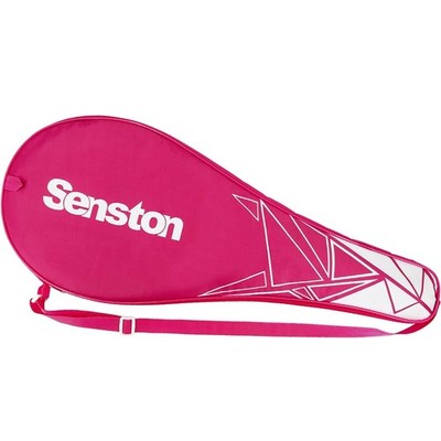 Senston Tennisschläger Tennistasche mit verstellbarem Schultergurt, pink